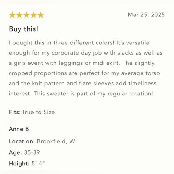 NWT Size XL -Anthropologie The Katey Mock-Neck Bell-Sleeve Sweater (NWT US$ 118) - Picture 2 of 16